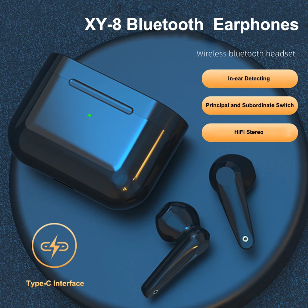 Bluetooth беспроводные наушники TWS водонепроницаемые спортивные музыкальные с