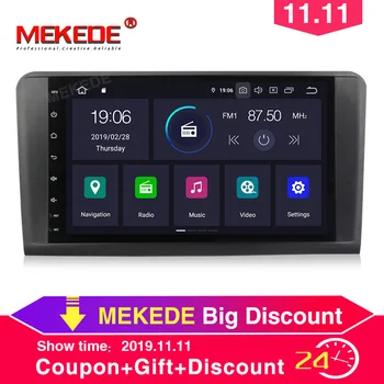 

PX5 4GB+64GB Android 9.0 Car stereo head unit navigation GPS NAVI multimedia player for Mercedes Benz ML CLASS W164 ML350 ML500