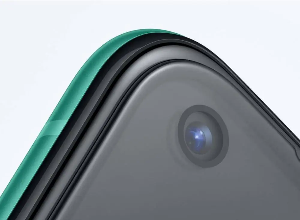 Premium Protective Carbon Fiber Bumper Case with Tempered Glass
