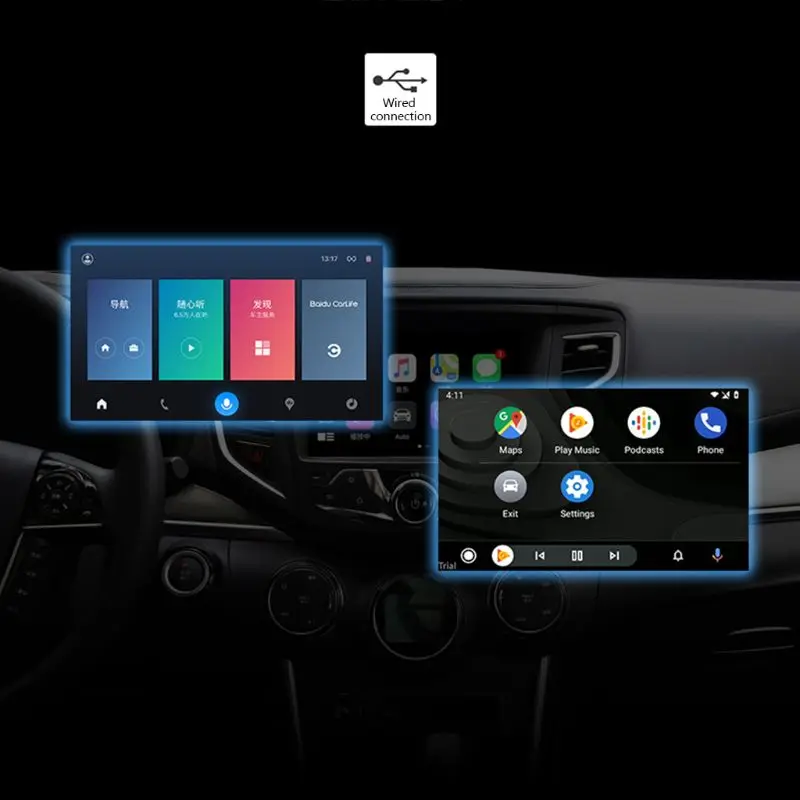 Беспроводной модуль Smart Link Bluetooth CarPlay Dongle Mini USB для iOS ANdroid