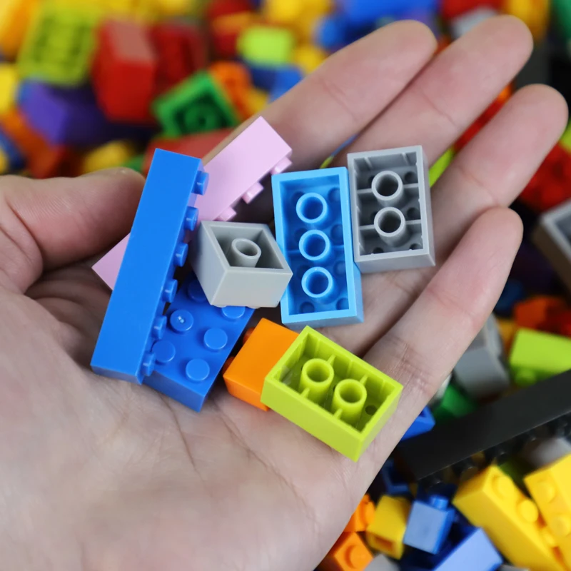 1000pcs 1000 Pieces Legoes Building Blocks ABS DIY Assemble Dricks Kids Boys Girls Education Toys Creative Spare Parts