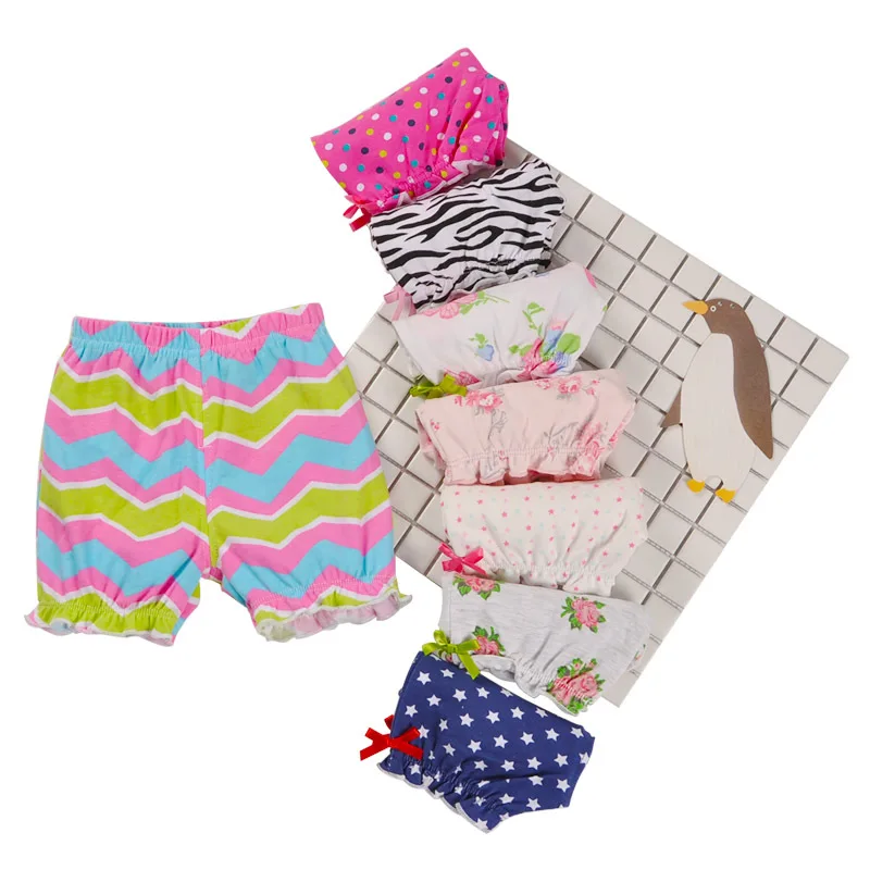 

2019 New Style Children Cotton 5 Pants Lantern Shorts Multi--Multi-color Double File 0-4 Years Old Baby Summer Pants