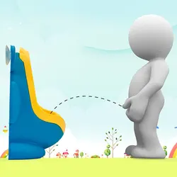 Bebê treinamento potty meninos de pé potty toalete treinador sapo fixado na parede urinóis toalete crianças suporte vertical mictório xixi potty