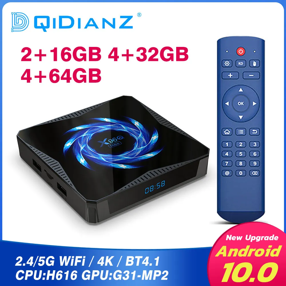 ТВ приставка X96Q MAX H616 четырехъядерный процессор ARM Cortex A53 Android smart tv PK X96 H96 MINI