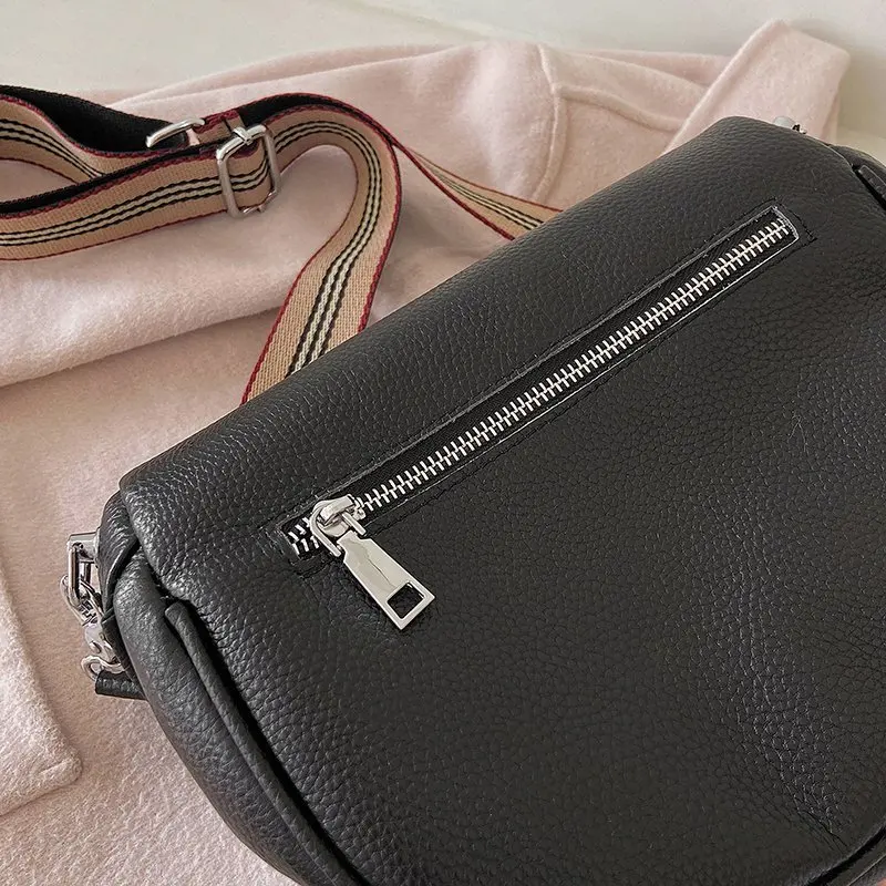 Luxury Genuine Leather Handbags New Designer Fashion Cowhide One Shoulder Handbag Diagonal Multi-Purpose Chest Bag