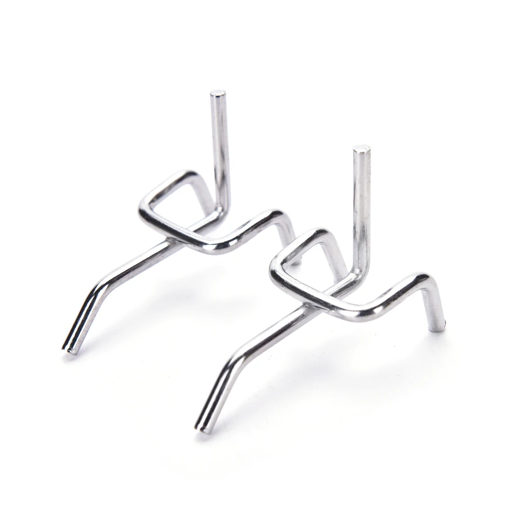 

10 Pcs Carbon Steel Pegs Board Pegboard Hooks Garage Work Shop Storage Display Organization Steel Hanging Tool Storage Hooks