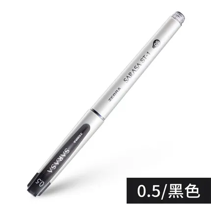 0.5 black Zebra Sarasa цветная нейтральная ручка JJZ58 0,38/0,5 мм конфетный цвет ручка клип большая емкость ручка студенческие заметки - Цвет: 0.5 black