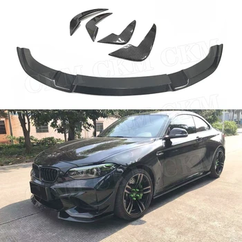 

Carbon Fiber Front Lip Spoiler Bumper side Trims for BMW 2 Series F87 M2 2016 -2018 SD Style Head Bumper Decoration Car Styling