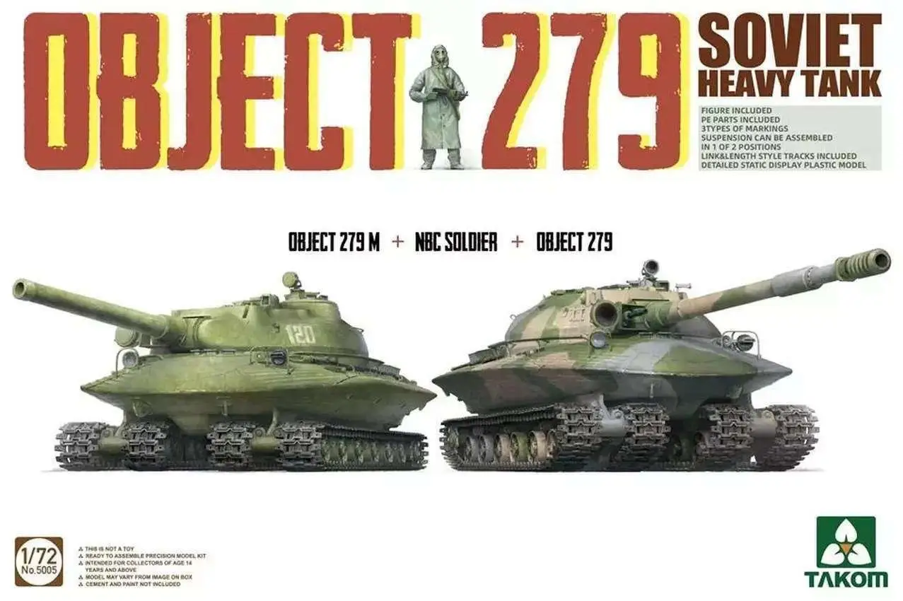 Takom 5005 советская Тяжелая танковая 279 объект м + NBC солдат | Игрушки и хобби