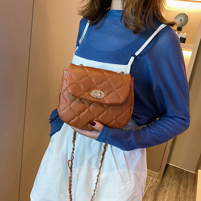 

Fairy Bag 2019 Autumn New Style Korean-style Fashion Rhombus Cloud Bag Simple Versatile INS Crossbody Bag