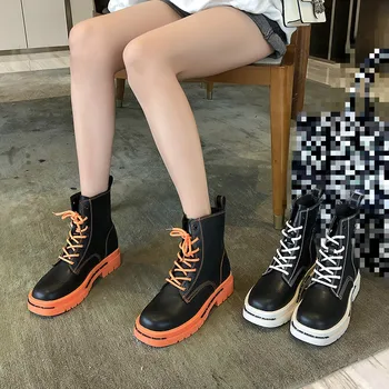 

Martin boots women's short boots 2020 new wild ins net red thin boots women's boots platform boots womens platform heels