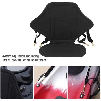 

Kayak Seat High Strap Backrest Soft Anti-skid Pad Support Universal Adjustable Luxury Kayak Backrest Pad
