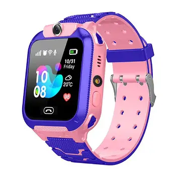 

Kids Smart Watch Multi-Function Camera Insert Card 2G Waterproof Remote Positioning Touch Screen Mobile Phone Watch With LBS