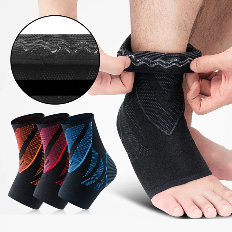 

1 PC Equipment Nylon Elastic Pressure Ankle Support Brace Ankle Sleeve Protector Football Basketball Soccer Strap Sports Bandage