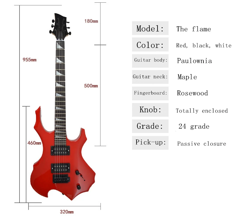 Classic 6 string electric guitar can be customized