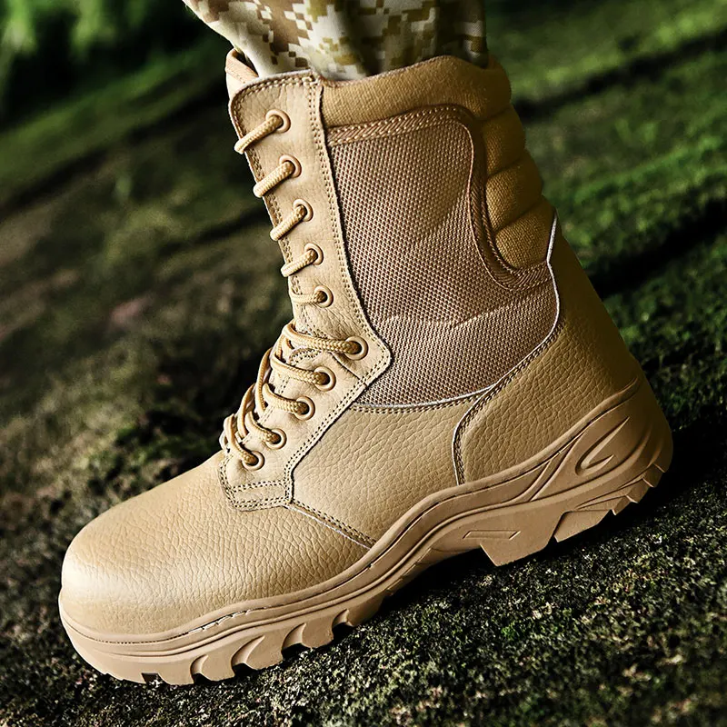 Зимние мужские ботинки в стиле милитари; специальные тактические ботинки в стиле пустыни; армейские рабочие ботинки; мужские теплые зимние ботинки на меху