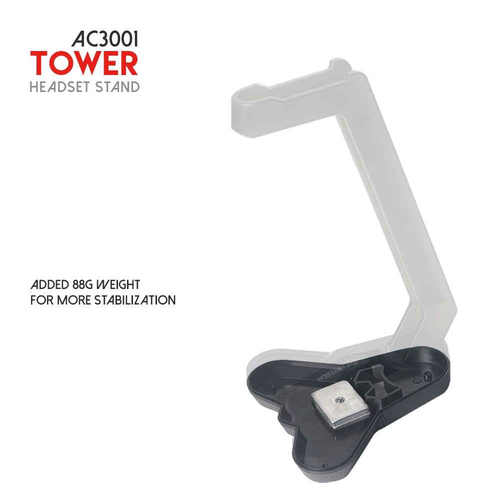 FANTECH Hot Headphone Stand ABS Material And Low Gravity Firm Design For Gaming Headset Anti slip Natural Rubber Earphone Rack