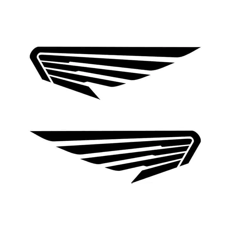

Car Sticker 2X Car Angel Wings Bird Feather Fashion PVC Car Sticker Car Decoration Decal Cover Scratch Black/white, 20cm*6cm