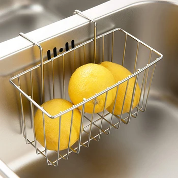 

Kitchen Sponge Holder Stainless Steel Drainer Rack Sink Caddy Organizer Soap Dishwashing Liquid Drainer Brush Rack Holder
