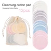 Reusable Bamboo Cotton Pads Washable Makeup Remover Pad Soft Face Skin Cleaner Facial Cleaning Beauty Tool With Bag 2