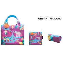 Легкая сумка для покупок с мультяшным принтом, складная переносная женская сумка для путешествий, сумка на одно плечо, распродажа