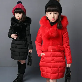 

Children Clothing Girls Cotton Jacket Winter Clothing 2020 New Children Casual Padded Coats Long Thick Girls Clothes 10 11 Year