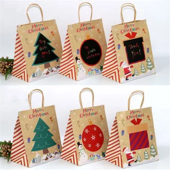 

12pcs/lot Kraft Paper Small house Candy Box Gift Box Packaging for Chocolate Cookies Xmas Party Supplies Holders Candy Box