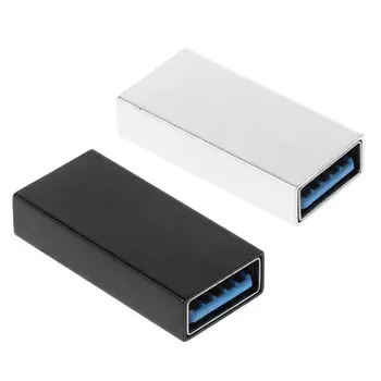

USB 3.0 Coupler Female to Female Adapter Gold-Plated Super Speed USB 3.0 Coupler Extender Connection Converter X6HB
