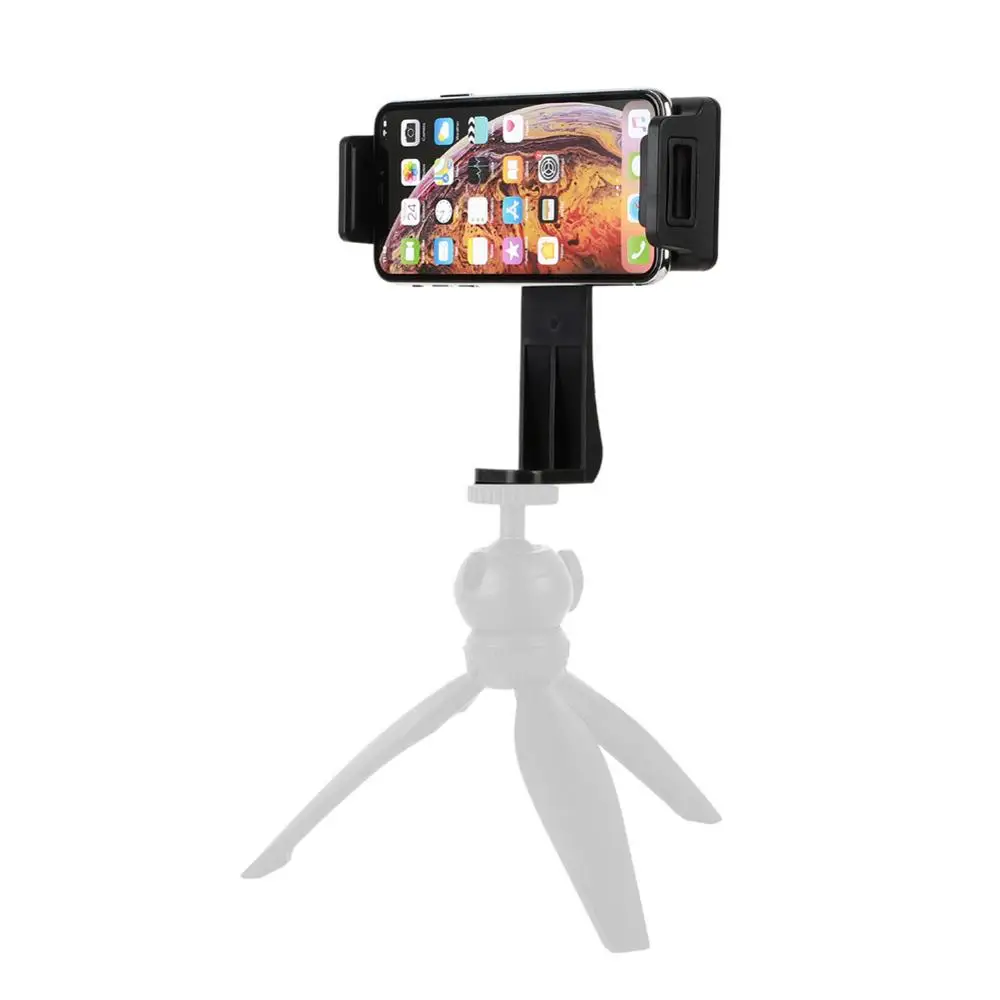Universal Phone Tripod Mount Adapter 360° Rotation Smartphone Video Selfie Vertical Holder Adjustable Clamp For iPhone Samsung