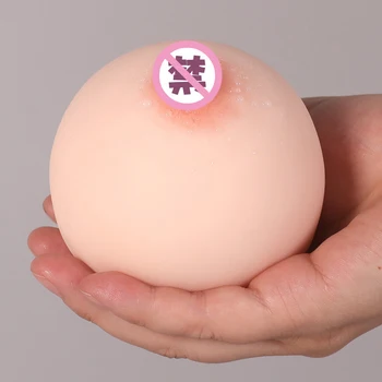 Silicone Artificial Breasts False Chest Vagina Sex Toy For Man Soft  Mini Boobs Ball MASTURB SexulesToy For Adult Product Sex 18 2