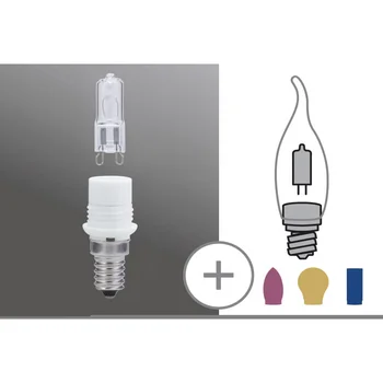 

54919 20 W Halogen bulb G9 adapter for E14 Under replaceable plafond