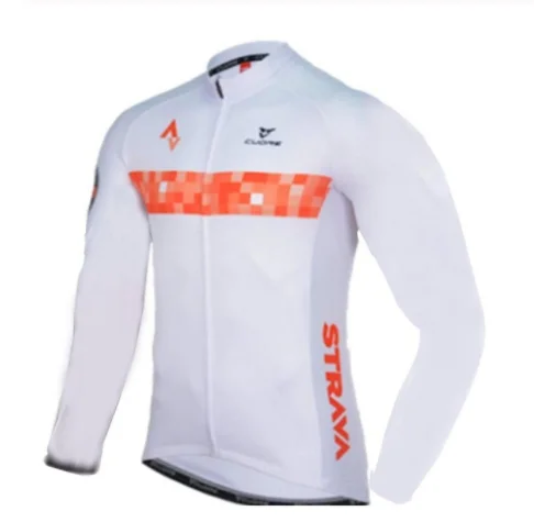 Long sleeve suit Мужская велосипедная футболка Strava с длинным рукавом, комплект одежды для горного велосипеда, одежда для велоспорта Ropa Ciclismo Hombre, велосипедная одежда, 9D гелевые штаны - Цвет: Long sleeve suit