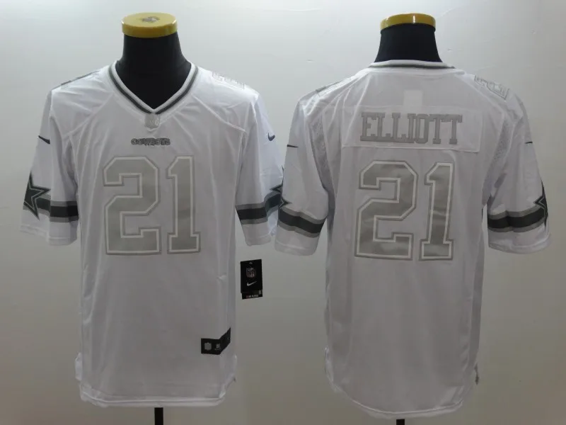 Dallas s, Tony Romo, Emmitt Smith, Sean Lee, Jason Witten, Dez Bryant, Ezekiel Elliott Jersey - Цвет: Синий