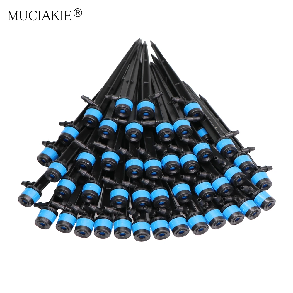 Gardening Watering Drip Stake Emitters Sprayer Vortex Sprinkler Misting Nozzles 15PCS fit 4/7mm Hose garden sprinkler plants irrigation kits drip irrigation