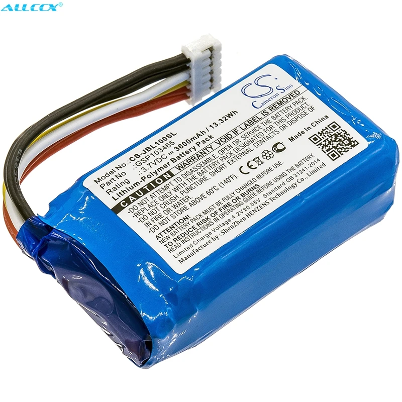 Аккумулятор Cameron Sino 3600mAh GSP103465 для JBL Link 10