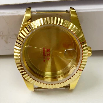 

41mm Stainless Steel Watch Case Cover Replacement for Miyota 8215 821A 8200 8205 for Mingzhu 2813 3804 Movement Repair Parts