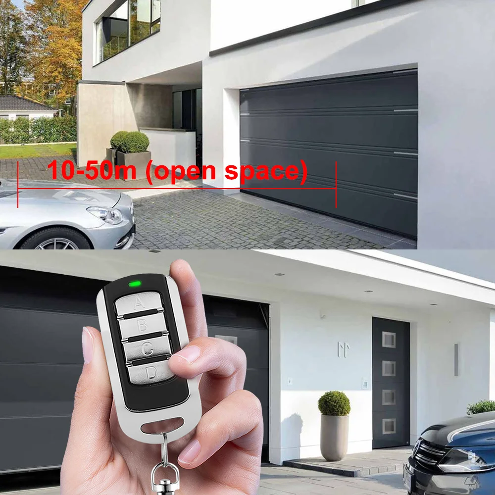 Garage Door Remote Control ERREKA IRRIS SMAT RESON LUNA VEGA SOL ROLLER 433MHz 868MHz Rolling Code Fixed Code Gate Opener