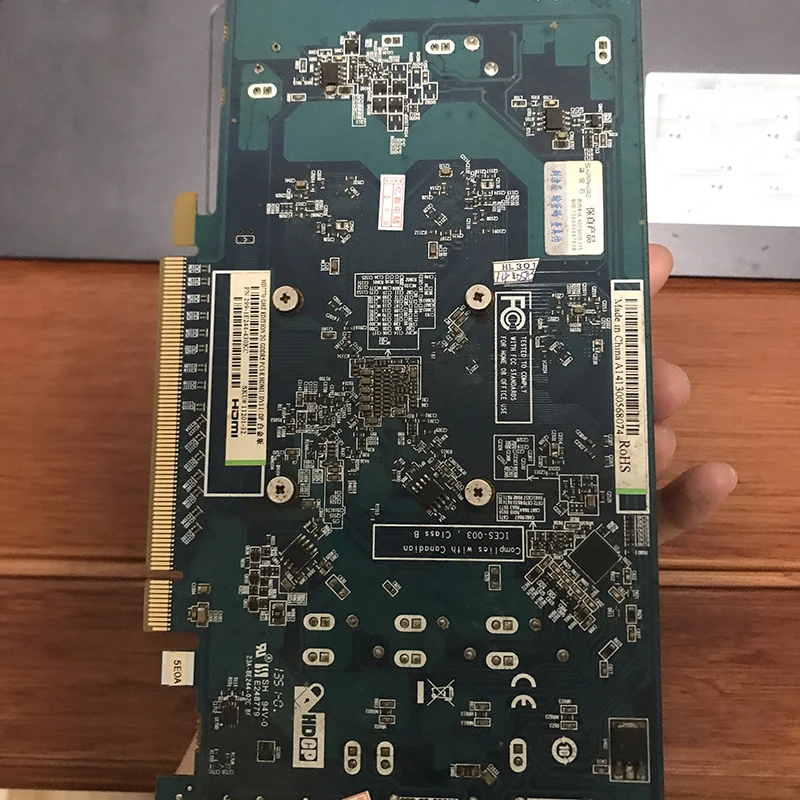 Видеокарта SAPPHIRE Radeon HD 7770 2 Гб GPU для AMD HD7770 2G GDDR5 видеокарты ПК компьютерные игровые HDMI PCI-E X16 б/у-2