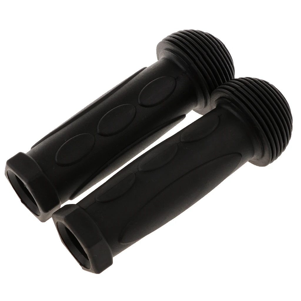 Bike Bicycle Grips Soft Rubber Handlebar Grip with Safe Bar End Pads for Balance Bike Stroller and Scooter