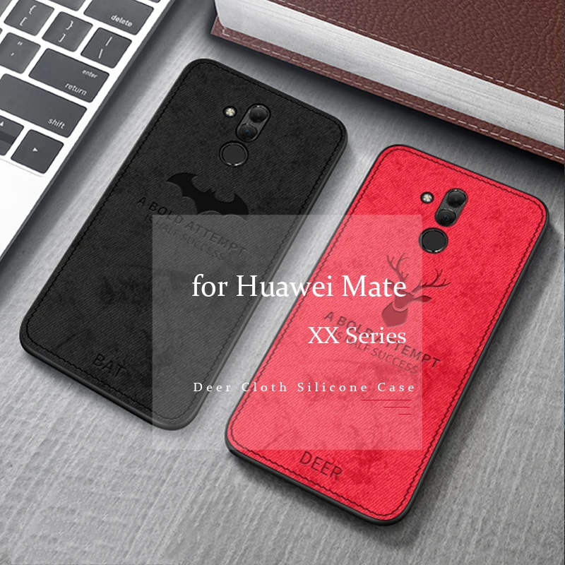 Силиконовый чехол с оленем для huawei mate 20 Lite Матовый Мягкий ТПУ противоударный