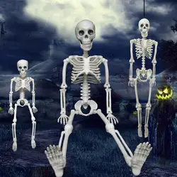Хэллоуин бутафория для Хэллоуина люди скелет дом с привидениями секретная комната ужас сухой труп пластиковый скелет человека Хэллоуин