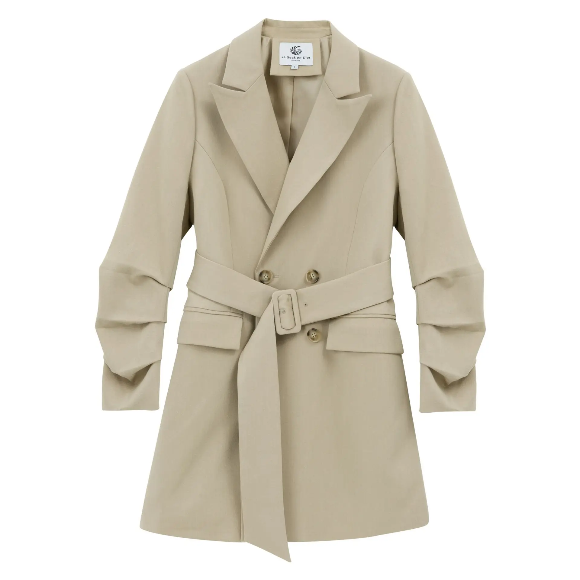 Женский блейзер с пряжкой двубортный костюм длинным рукавом 2019|Пиджаки| |