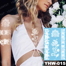 

Henna Tattoo Hotwife Festival Transfer Temporary Body Transfer Tattoos 2021 Ephemeral Tatoo Chest Stickers Hand Arm Shoulder Art