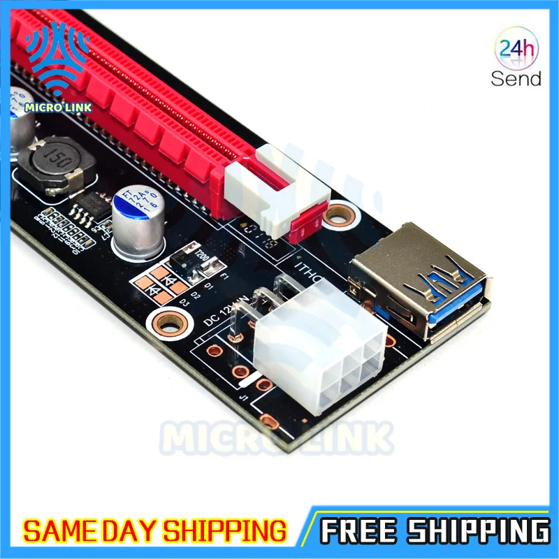 Mini PCIe to PCI express 16X Riser for Laptop External Graphics Card EXP GDC BTC Antminer Miner mPCIe to PCI-e slot Mining Card-3