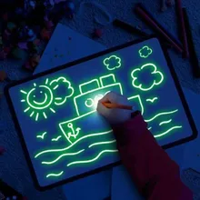 Большой размер освещающий светильник для рисования в темноте детская игрушка для рисования DIY Educaitonal Игрушки для мальчиков и девочек Рождественский подарок