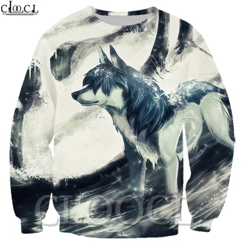 

CLOOCL 3D Print Popular Sweatshirt Unisex Wild Animal Wolf Pattern Casual Style Men/Women Tracksuit Autumn Jogging Suit Tops
