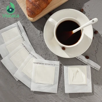 

Disposable Portable Hanging Ear style Coffee Filter Bag Filter Tool Coffee Powder Filter Paper For Espresso Coffee 50PCS/Pack
