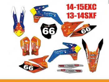 

3M Decals Free custom Motorcycle Graphics & Backgrounds Stickers Kits For KTM EXC EX-C 2014 2015 2016 SX SXF SX-F 2013 2014 2015