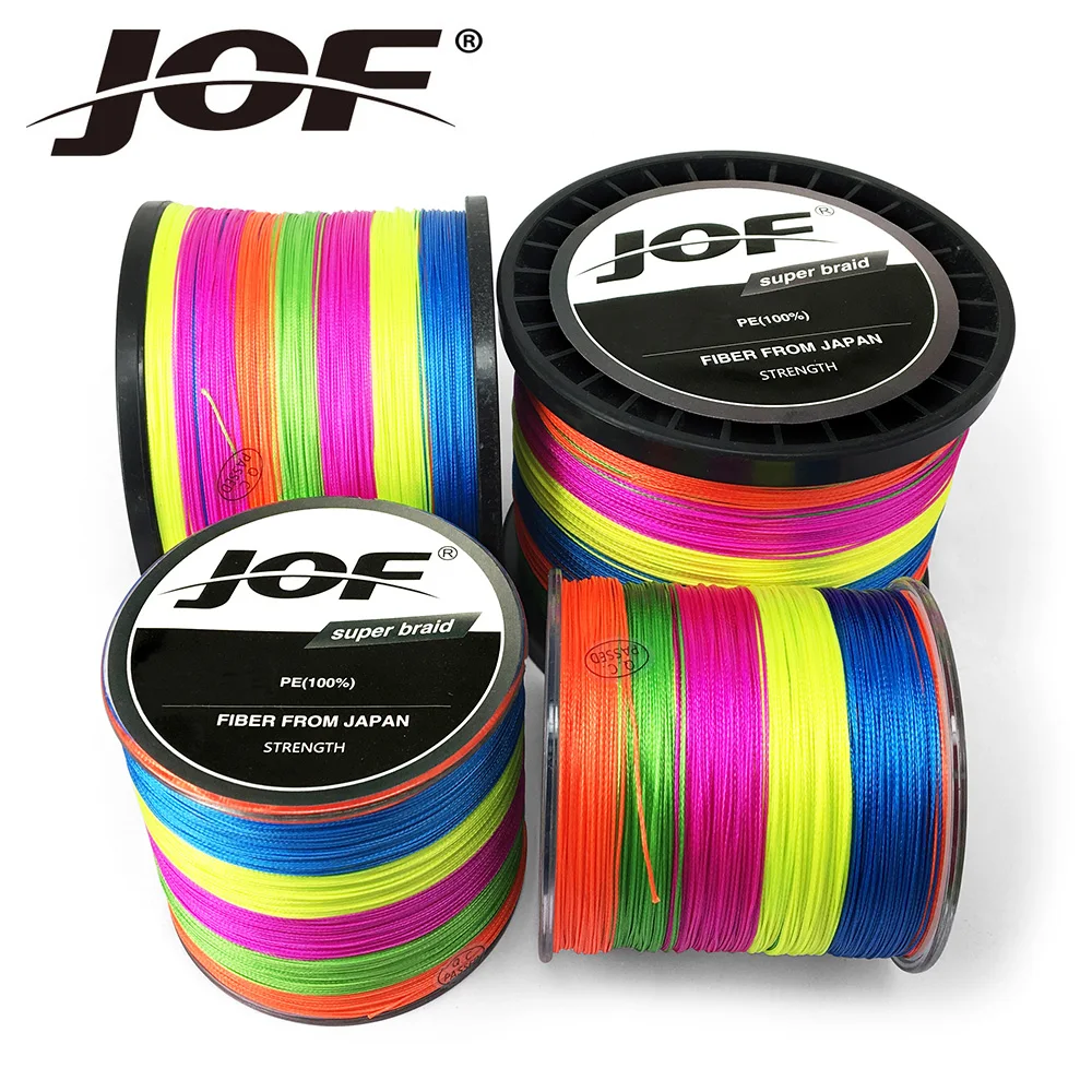 

JOF 300M Fishing Line 8 Strands PE Braided Multifilament Rope Carp Fishing Japan Multicolor Weave Strong Fishing Braid Line Tool