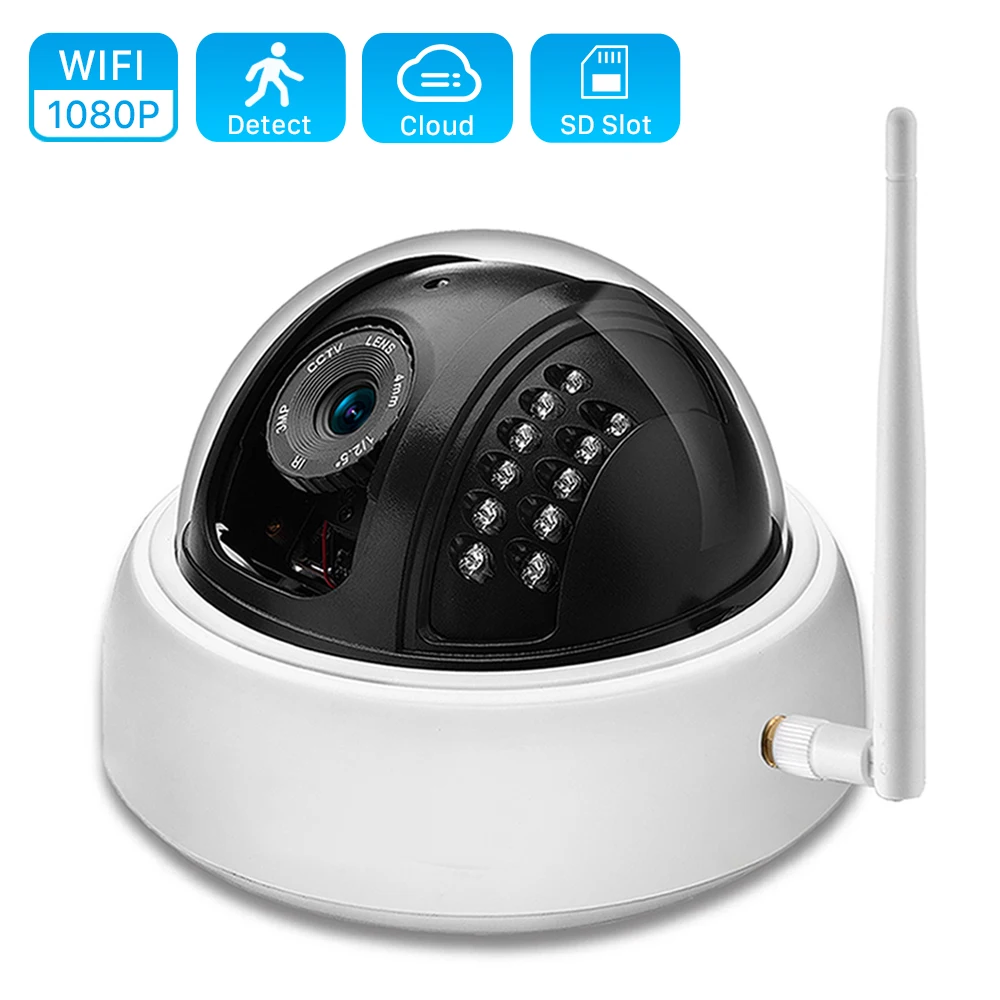 

HD 720P 1080P Wireless Wifi IP Camera 960P Security CCTV Dome Camera Wi-Fi IR 20m Night Vision TF Card Slot Onvif P2P APP CamHi